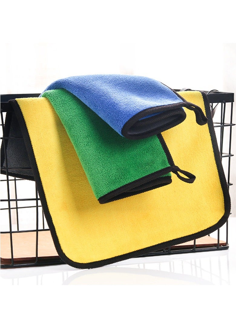 microfiber all purpose towels 30 x 30cm,350g general cleaning cloth, car wash cloth, kitchen cloth, dust cloth, super absorbent cloth, reusable cloth, multi-color 10pcs - Image 5