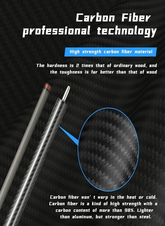 CROWN ME Carbon Fiber Break Pool Cue Stick 20OZ Weight, 13mm Tip Break Carbon Fiber cue, 58" Cue Stick - Image 4