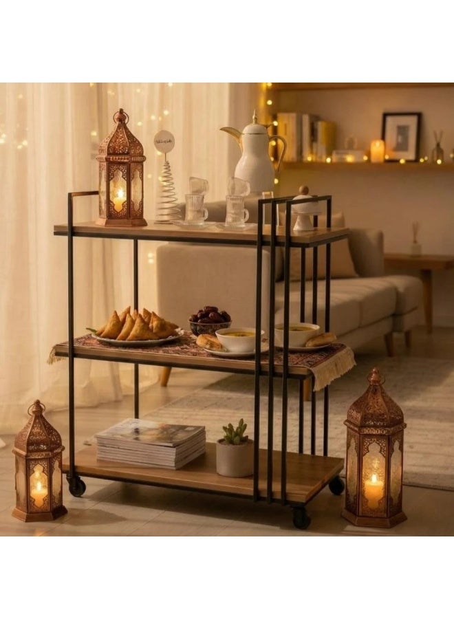 TOODOO Three-tier wooden serving cart - Image 1