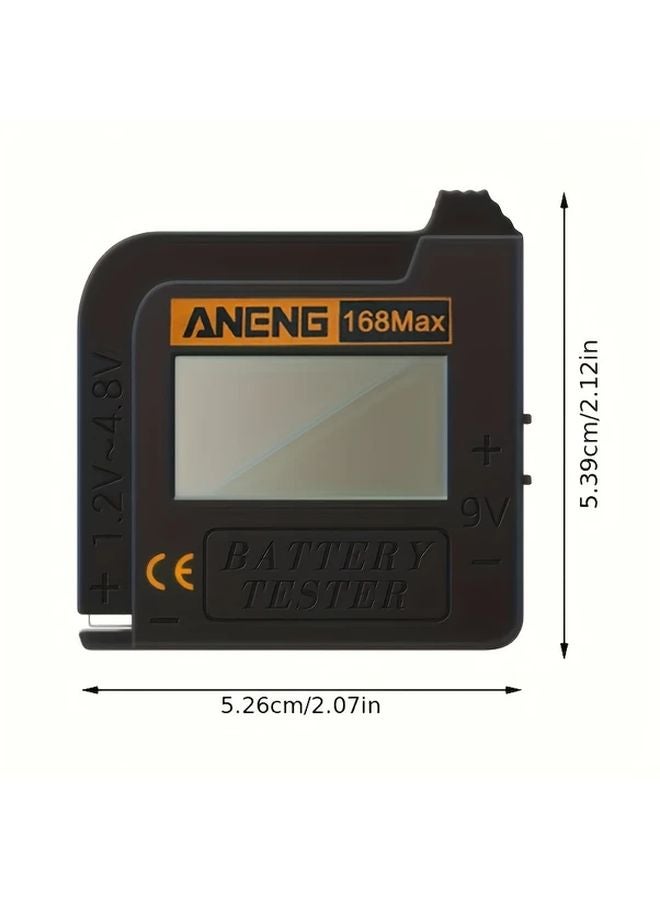 Black Portable Universal Battery Tester High Precision AC DC Voltage Meter - Image 3