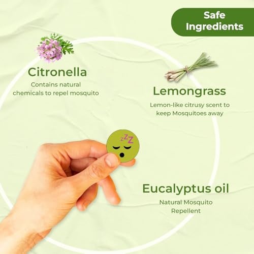MumsLap Natural Mosquito Repellent Patches for Babies & Kids | Up to 12 Hours Protection with Citronella, Lemongrass & Eucalyptus Oil | Anti-Mosquito Stickers - Pack of 5 (120 Patches) - Image 5
