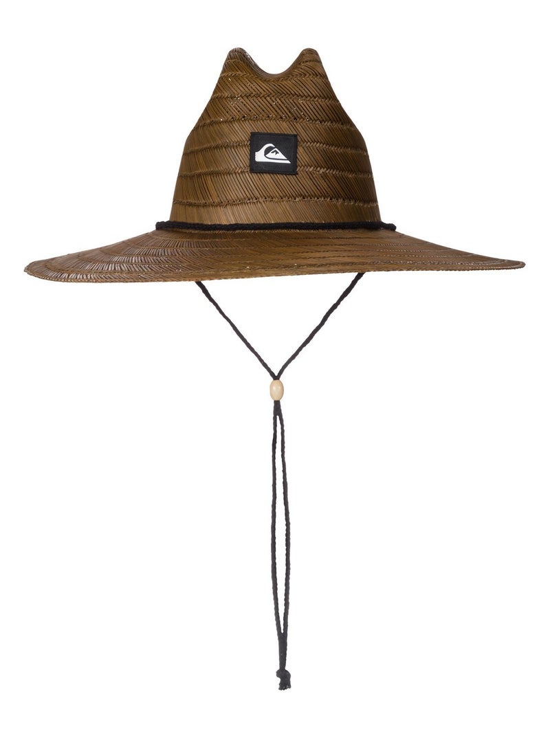 Quiksilver mens Pierside Straw Lifeguard Beach Straw Sun Hat, Dark Brown, Small-Medium US - Image 1