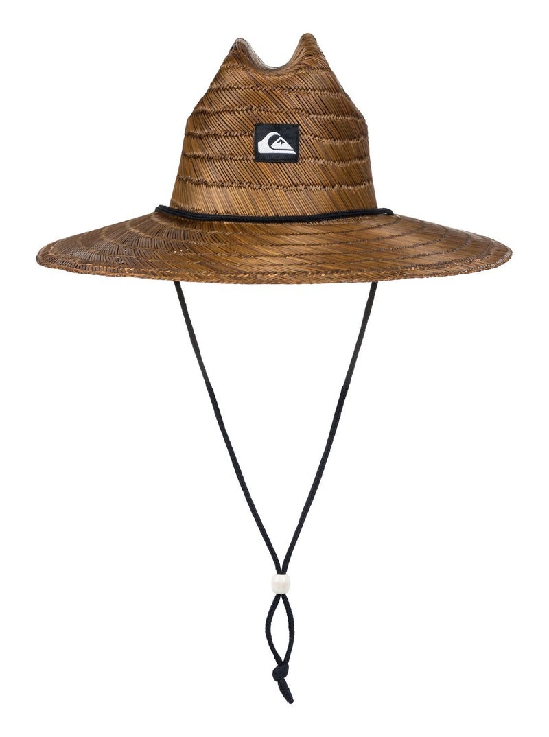 Quiksilver mens Pierside Straw Lifeguard Beach Straw Sun Hat, Dark Brown, Small-Medium US - Image 2