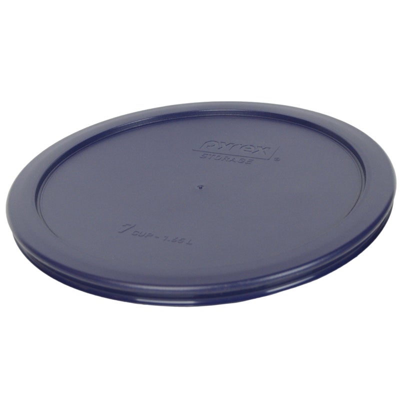 Pyrex 7402-PC 6/7 Cup Dark Blue Round Plastic Food Storage Replacement Lid - Made in USA - Image 2