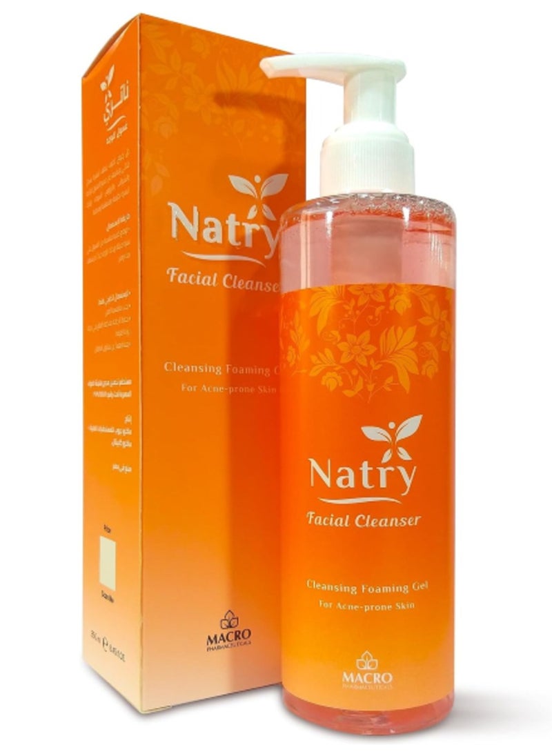 Natry - Facial Cleanser Foaming Gel For Acne Prone Skin - 250 Ml - Image 1