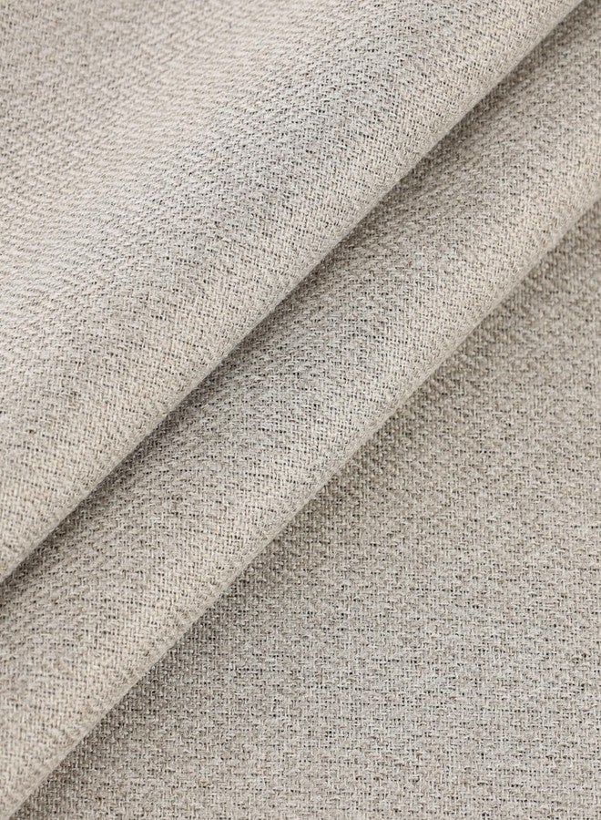 Superior 100% Blackout Curtains, Room Darkening, Bedroom Drapes, Kitchen, Living Room, Window Accents, Sun Blocking, Thermal, Solid Covers, Nyan Collection, Set of 2 Panels, 52" x 108", Oatmeal Beige - Image 3