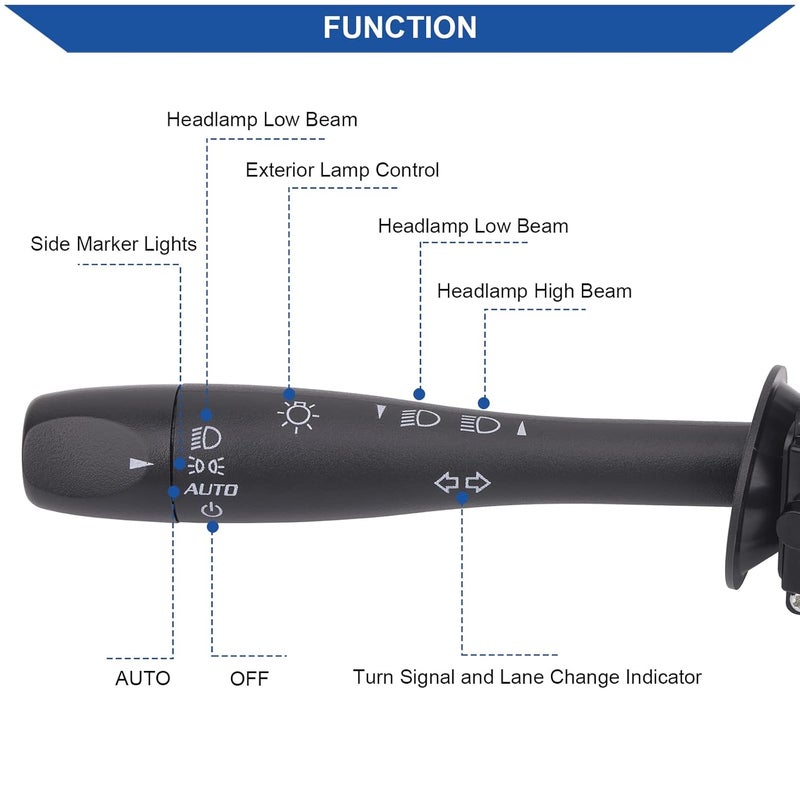 Obaee Turn Signal Switch for Chevy Malibu, Pontiac G6, Saturn Aura - Image 3