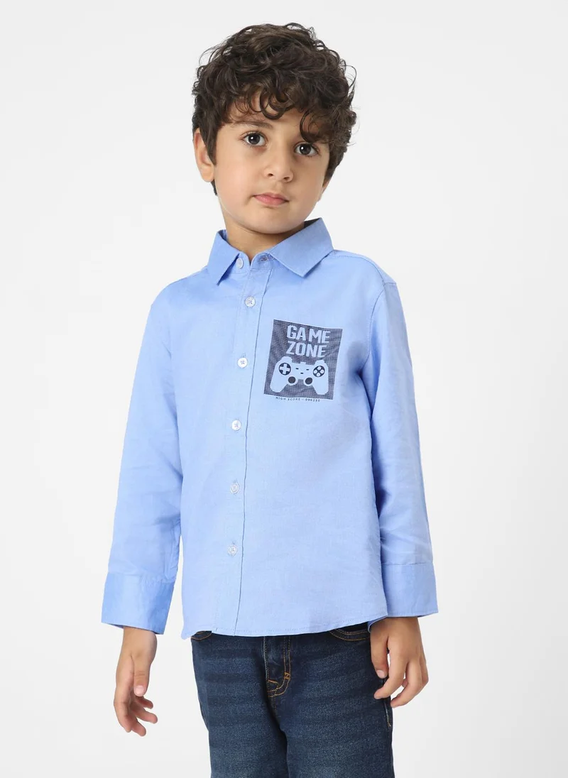 Nautinati Nautinati Boys’ Cotton Printed Shirt
