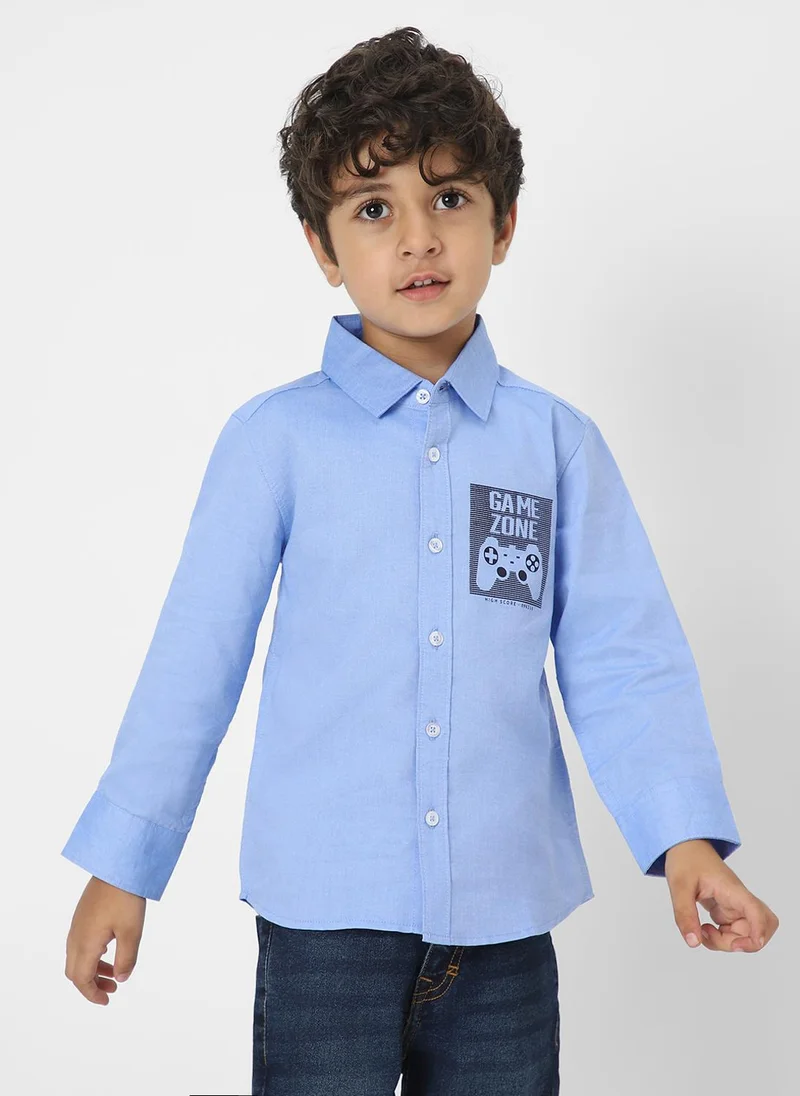 Nautinati Nautinati Boys’ Cotton Printed Shirt
