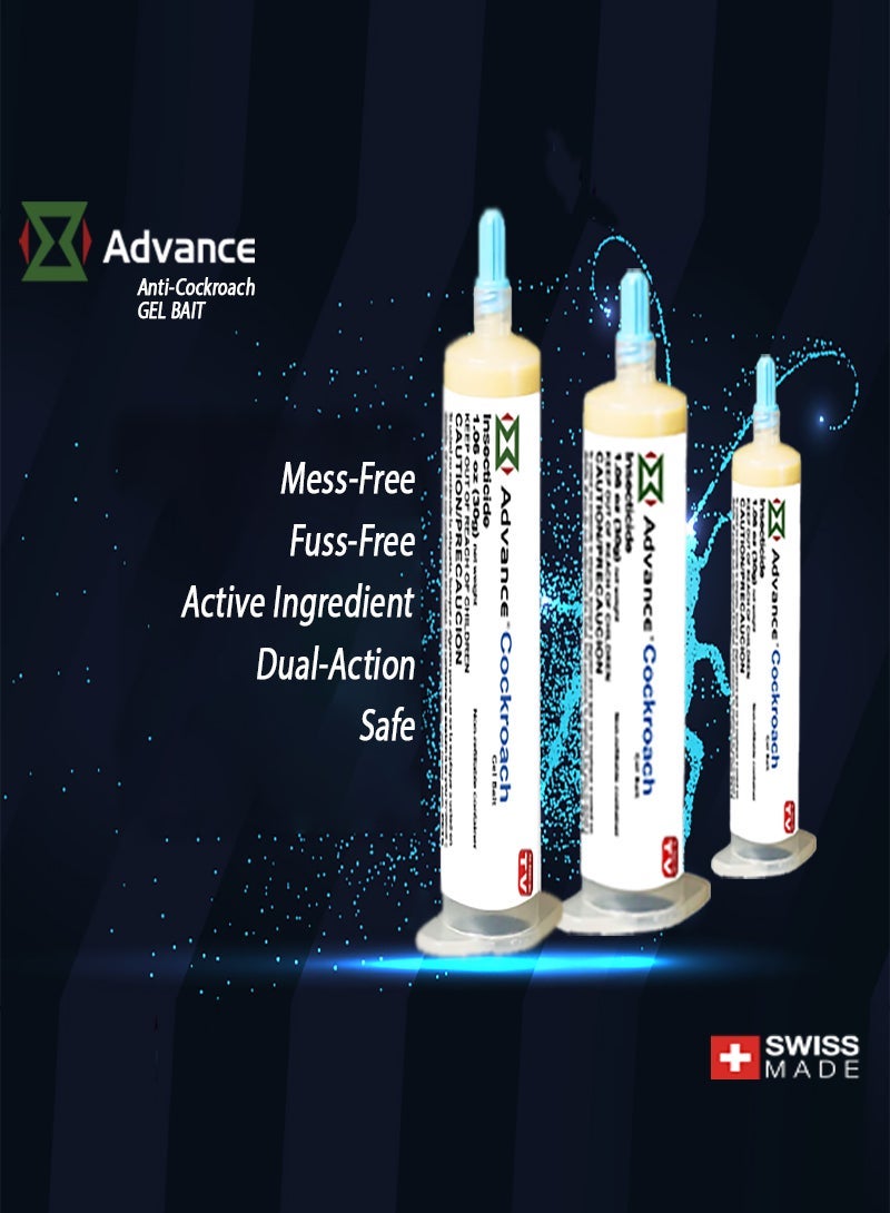 advance Cockroach Gel Bait Bug Destroy Gel Trap 30g Pack Of 3 