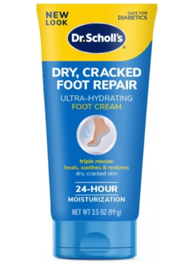Scholl Dr. Scholl's Dry-Cracked Foot Repair-Ultra Hydrating Cream 3.5oz - Image 1