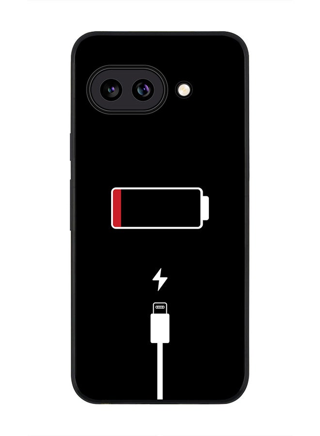 For Google Pixel 9a Case,Slim fit Camera Protection, Shockproof Thin Phone cover  - Battery Empty