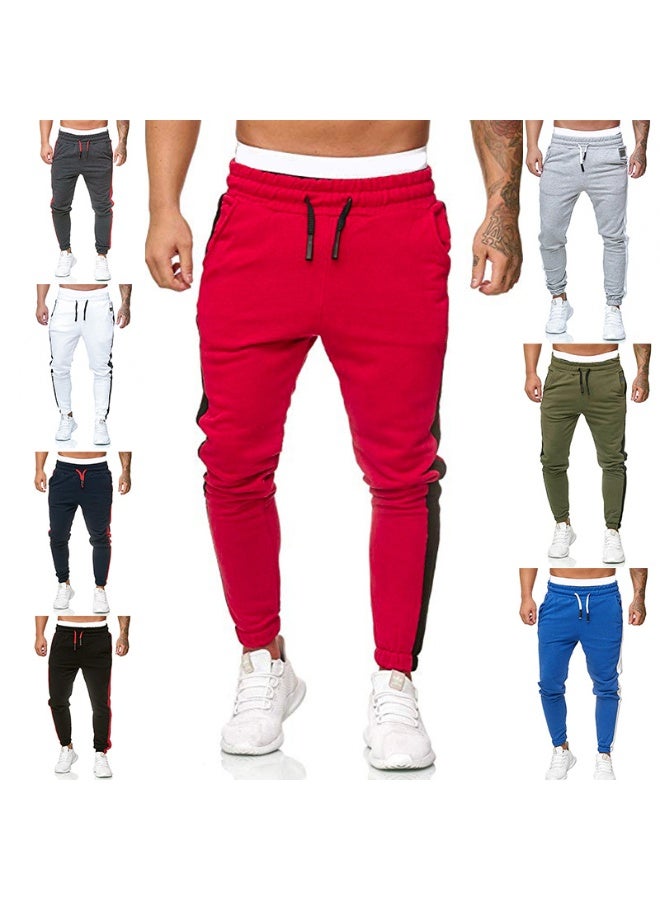 Nariele بنطلون رياضي فضفاض مستقيم الساق بلون صلب خريفي - Image 2