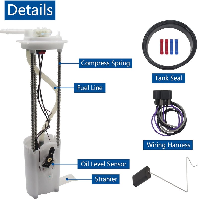 AdvanEX Fuel Pump Assembly E3947M for Chevrolet GMC Trucks 1997-2000 - Image 2