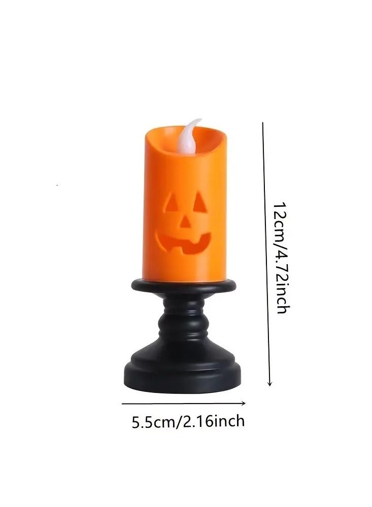 JOLLITY LLC Halloween Candle Lights LED Colorful Holder Table Decoration Jack Lantern Party Home (6pcs) - Image 3