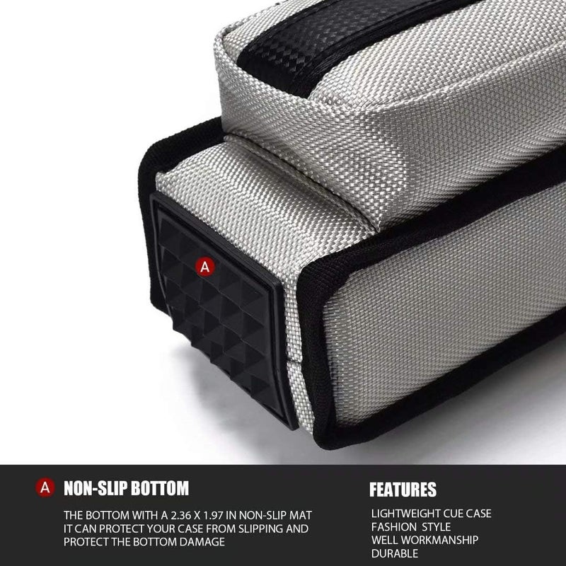 Collapsar 2X2 Pool Cue Hard Case Nylon/Leatherette Billiard Sitck Carrying Cases - Image 5
