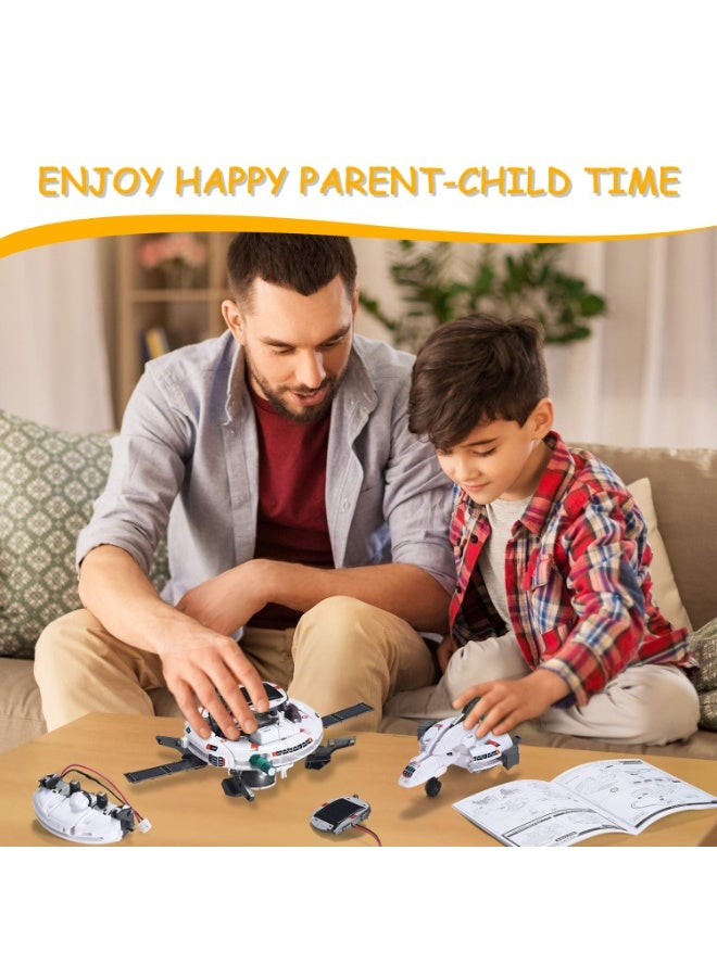 YelaJoy STEM Projects for Kids Ages 8+, Solar Robot Toys 6-in-1 Science Kits DIY Educational Building Space Toy,  Birthday Gifts for 8+ Year Old Boys Girls Teens, White - Image 5