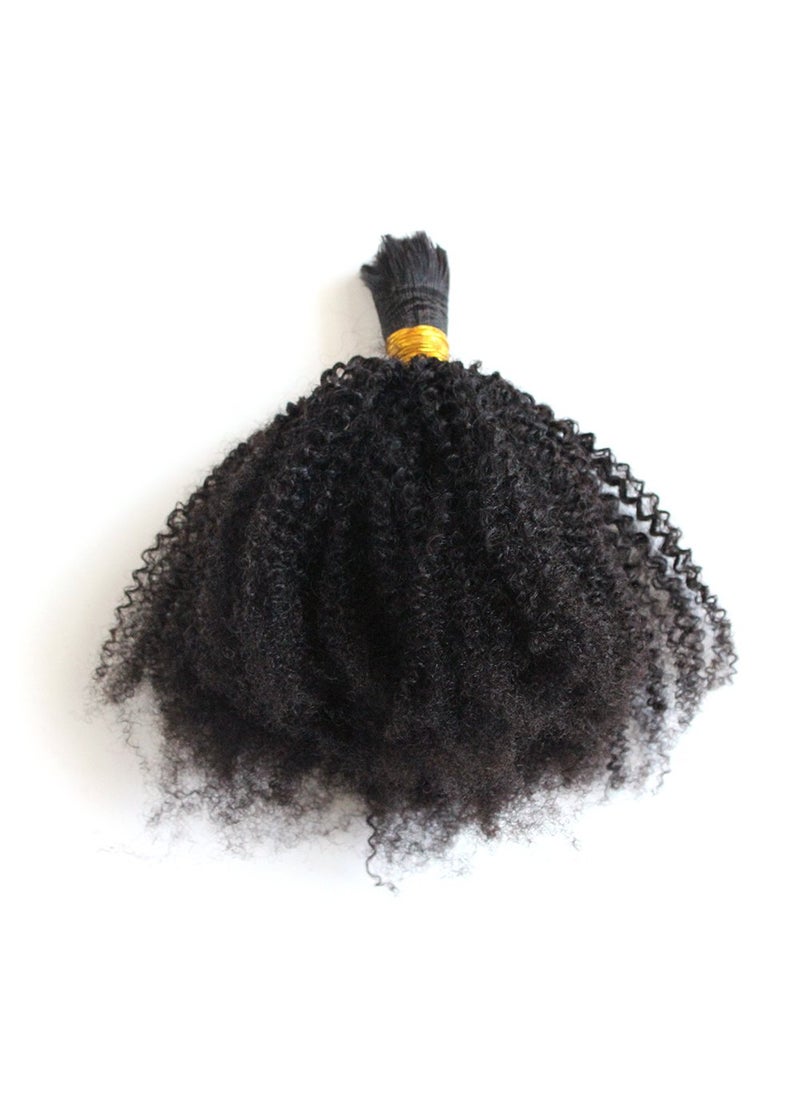 ZigZag Hair - ZigZag Hair Afro Kinky Curly Human Hair Bulk 100 Unprocessed Virgin Brazilian 4B 4C for Braiding 16 inch SewIn Hair Extension - Image 1