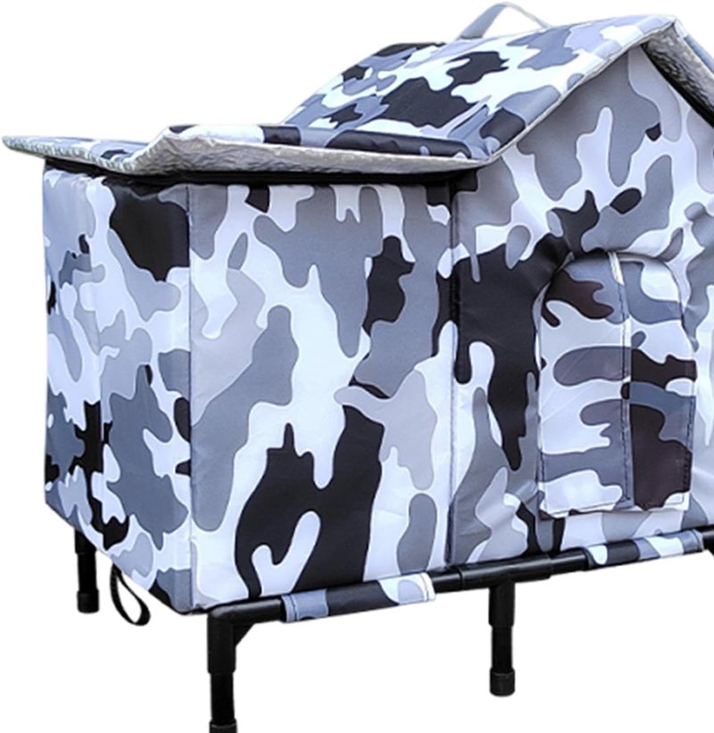 Large Cat House for Outdoor Waterproof Easy Install for Barn Garden Kitten - Image 2