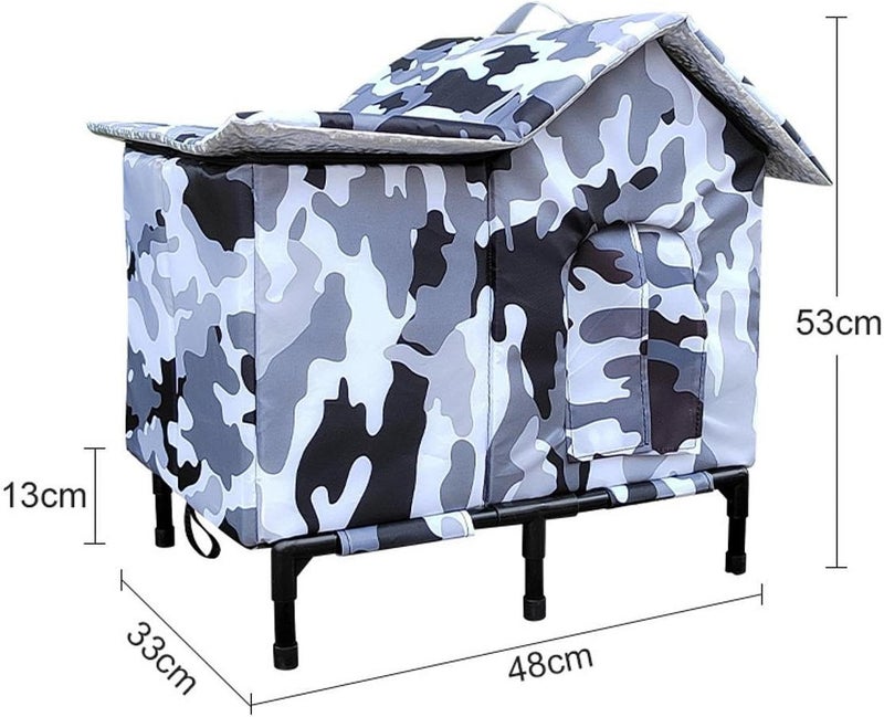 Large Cat House for Outdoor Waterproof Easy Install for Barn Garden Kitten - Image 4