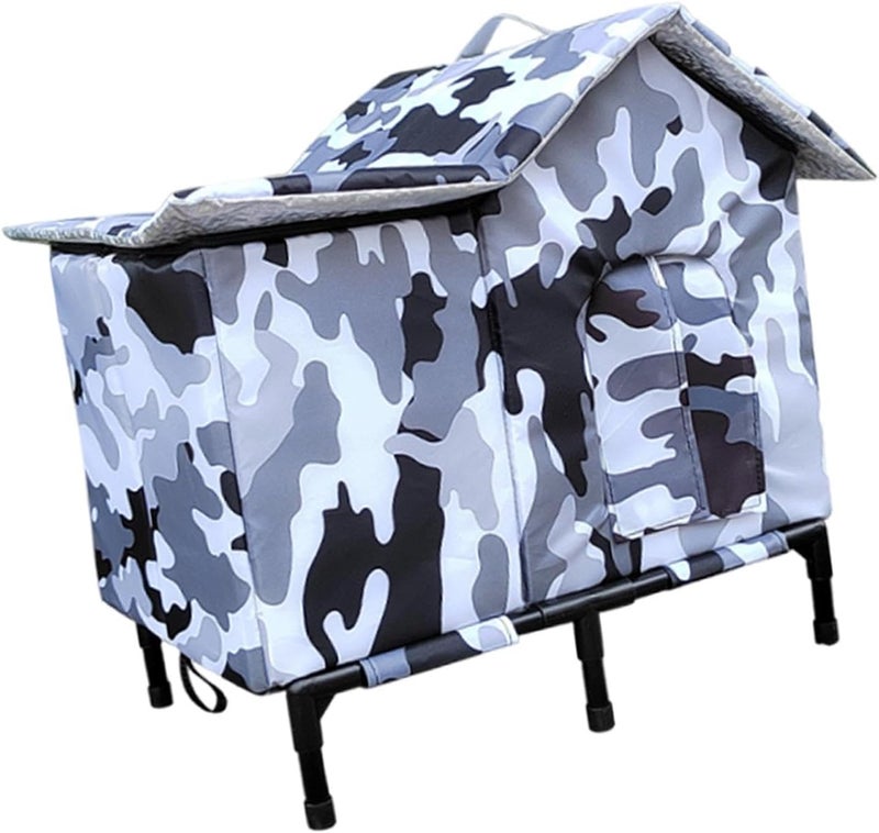Large Cat House for Outdoor Waterproof Easy Install for Barn Garden Kitten - Image 1