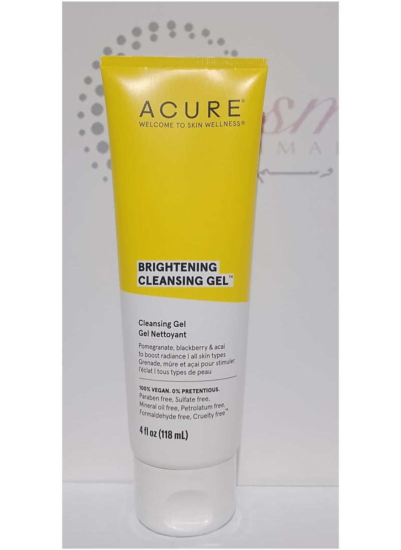 Acure Brightening Cleansing Gel 118ml  - Image 1
