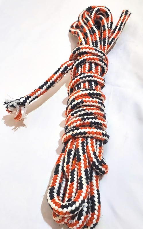 Pure Source India Cloth Line for Drying Nylon Braided Cotton Rope 20 Mtr Multicolour - Image 1