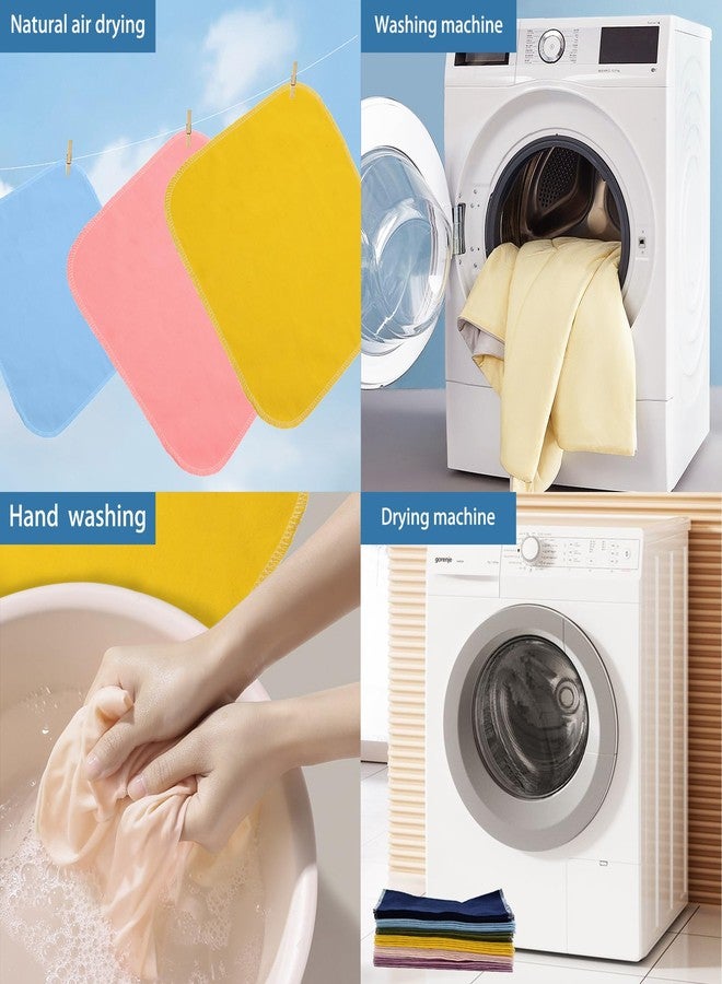 Simnice Reusable Paper Towels Washable - 30 Pack Zero Waste Paperless Paper Towel Absorbent Reusable Paper Towel, 100% Cotton Paper Towels Cloth,Kitchen Napkins 10”x10” Solid Color - Image 4