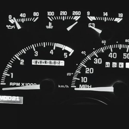 WLJH Dash Cluster LED Light Kit White 300LM Dimmable Non-Polarity Instrument Gauge Lights Replacement for 1988-1994 Chevy GMC C/K1500 C/K2500,Pack of 10 - Image 1