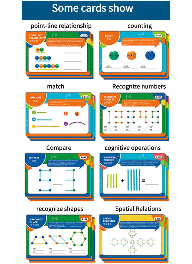 Early Education Puzzle Building Math Enlightenment Set 84PCS (Chinese and English Version)  - Image 4