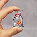RillyRellow Miniature Glass Goldfish Tiny Goldfish in a Bag Dollhouse Glass Red Fish Figurine for Aquarium Fish Ornament Dollhouse Miniature DIY Seaworld Ocean Lover 1PCS - Image 4