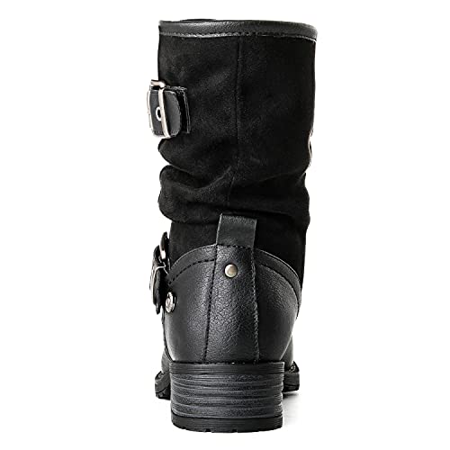 GLOBALWIN Women's Black Booties Comfortable Fashion Ankle Boots For Women Low Heel Size 7M - Image 5