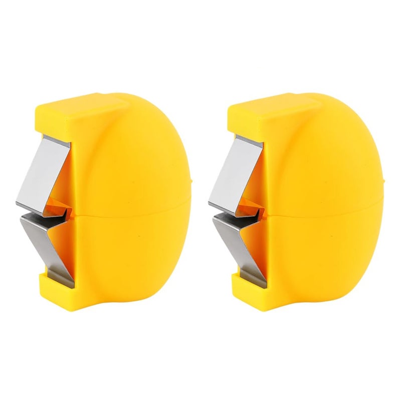 2026 New Egg Shell Opener, Stainless Steel Multifunctional Egg Cracker , Egg Separator, Raw & Hard Boiled Egg Peeler Kitchen Gadget(Yellow 2Pcs) - Image 1