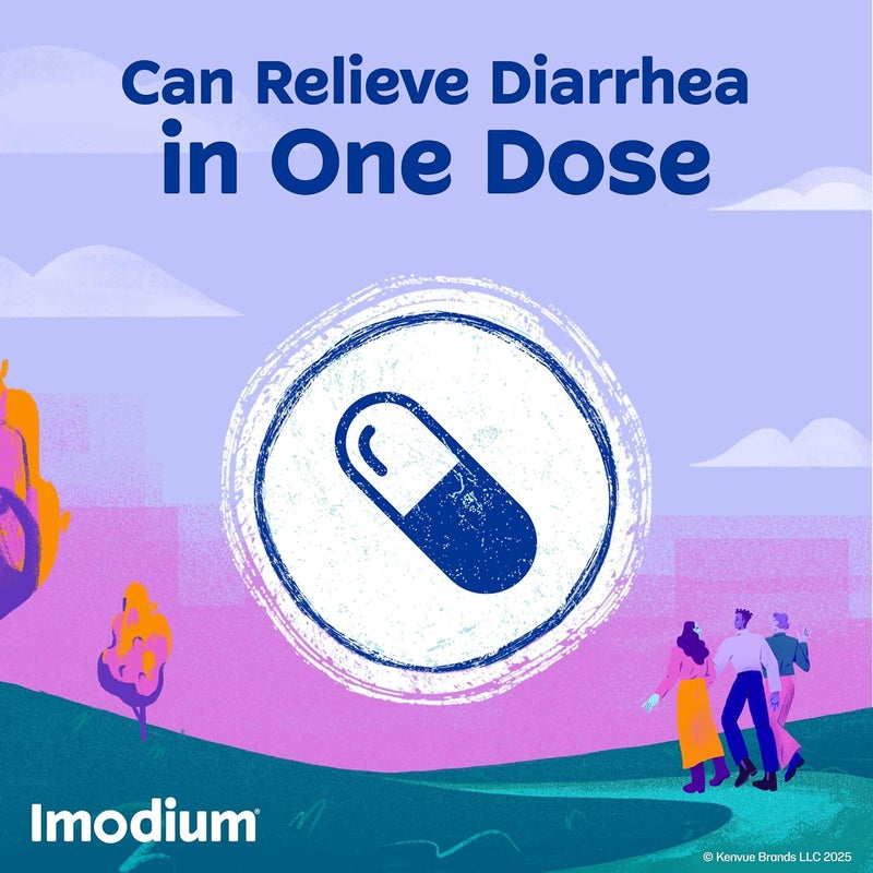 IMODIUM أقراص تخفيف الأعراض المتعددة، لوبيراميد هيدروكلوريد وسيميثيكون دواء مضاد للإسهال لتخفيف الإسهال والغازات والانتفاخ والتقلصات والضغط، مؤهل لـ HSA/FSA، 18 حبة - Image 4