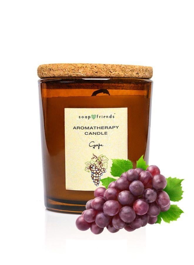 Soap&Friends Soap&Friends Grape Essence Aromatherapy Candle 230ml – Natural Soy Wax – Juicy Fruity Scent – Eco-Friendly and Biodegradable – 50 Hour Burn for Tranquility and Balance  - Image 1