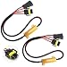 Huli 2Pcs H11H8H9 LED Load Resistor Kit 50W Headlight Bulb Relay Harness Adapter Anti Flicker Harness Resistor Kit for LED LightsFog LightsHeadlightsH11H8H9 - Image 2