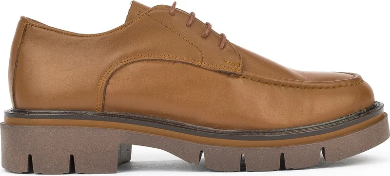 زيا , Women's Genuine Leather Casual Shoes 1431022Z2406 Tan