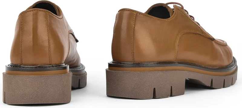زيا , Women's Genuine Leather Casual Shoes 1431022Z2406 Tan