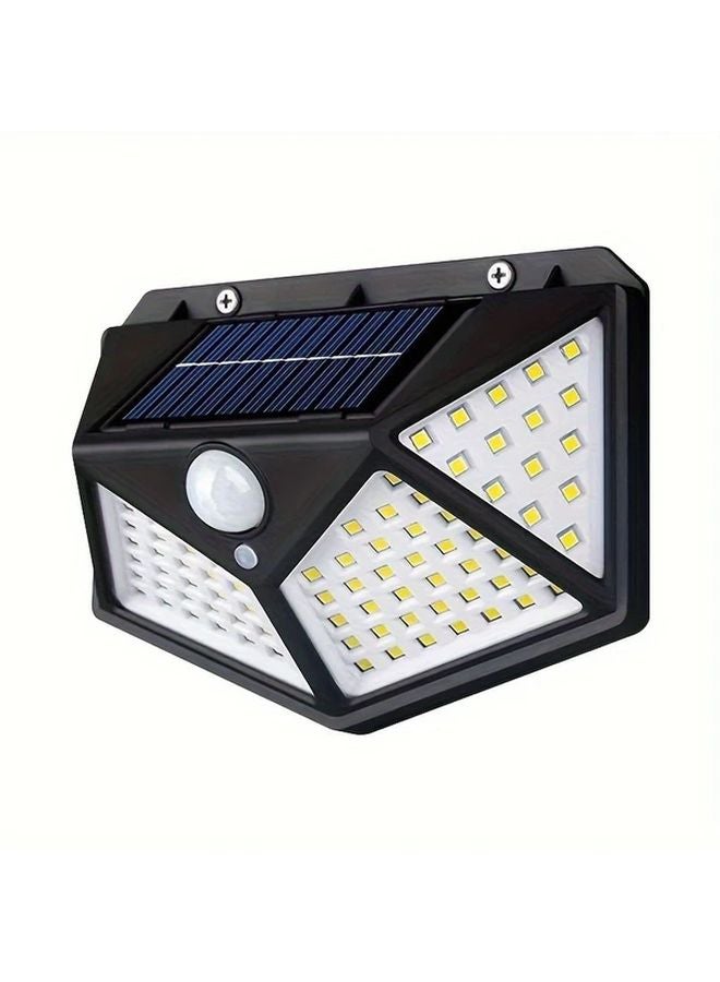 Black 102 Solar Wall Light Motion Sensor 100 LED Outdoor Four Sided Illumination - Image 4