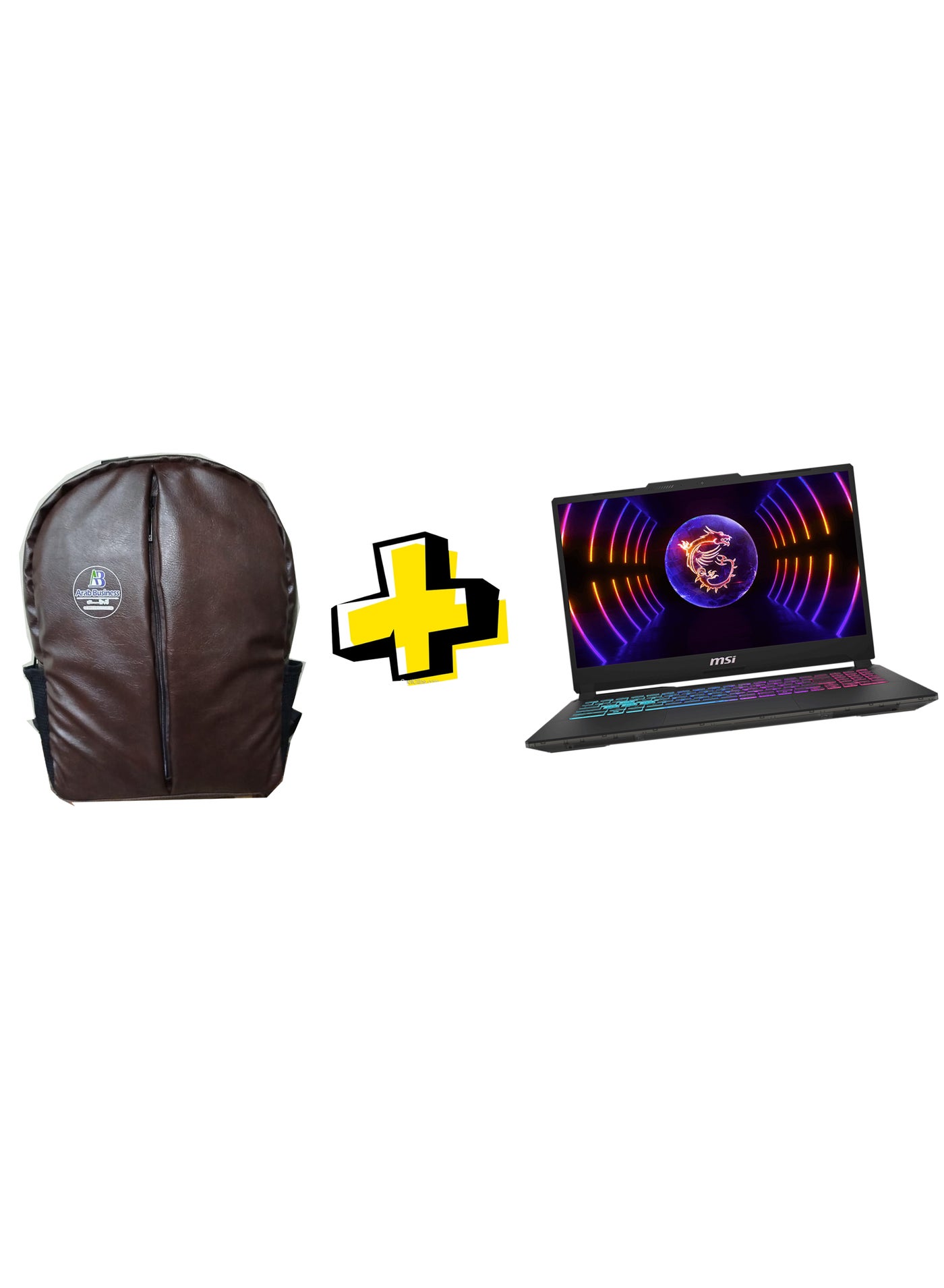 Cyborg 15-1 Laptop With 15.6 inch IPS /Core i7-13620H/ 16GB Ram/ 512 GB SSD/ GeForce RTX 4060 8GB/ Windows11  + Brown Bag English/Arabic Translucent Black english_arabic Translucent Black