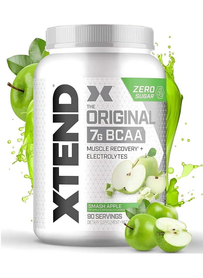 اسكتيند مسحوق BCAA الأصلي بدون سكر مع إلكتروليتات للترطيب وإصلاح العضلات، مكمل بعد التمرين، بنكهة التفاح الأخضر نوكاوت – 90 حصة - Image 2