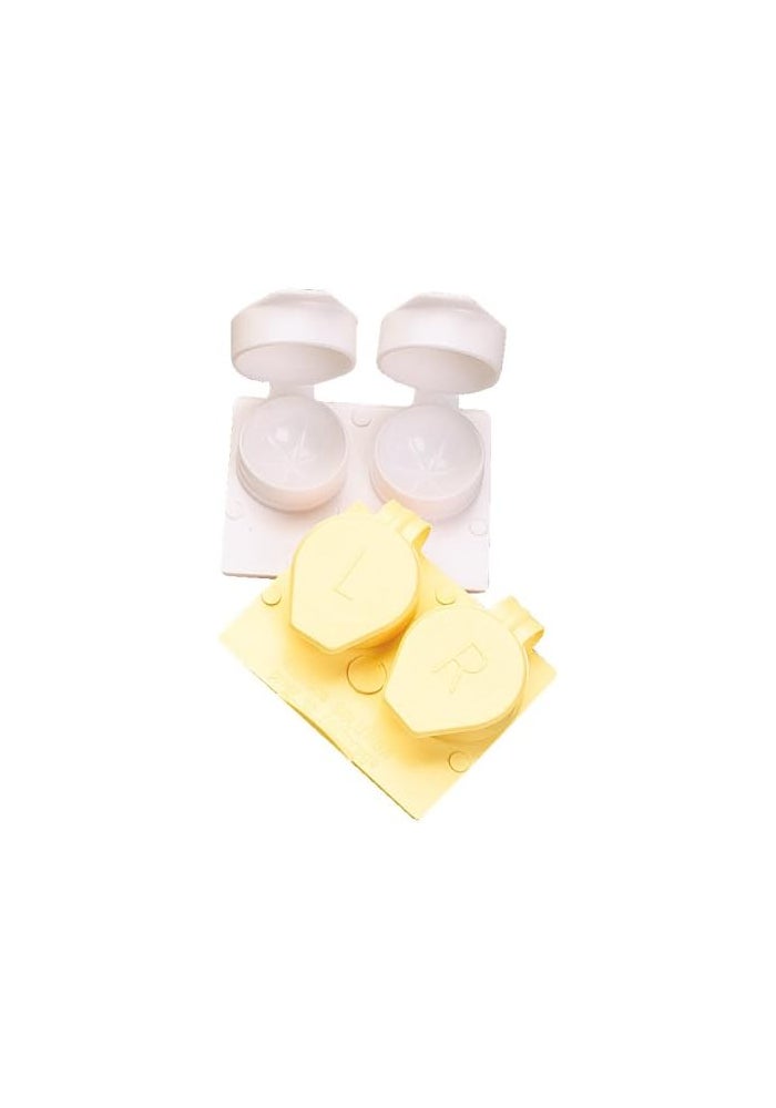 Apex Lens Mate Contact Lens Case - Pack of 3 for Soft, Hard, and Gas Permeable Lenses