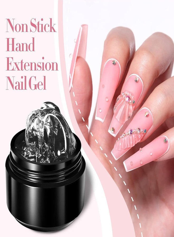 THR3E STROKES 7D Sculpting Gel for Nail Art - Clear 15g Hard Builder Gel for Nail Extension, Carving & Embossing | Non-Sticky Texture, 7D Pattern Design Gel - Professional & DIY Use (CLEAR JAR) - Image 4