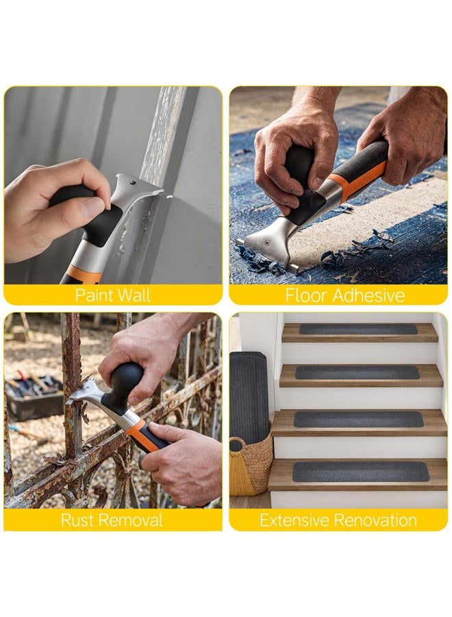 Onemake Premium Ergonomic Carbide Scraper - 2-1/2", Heavy-Duty Tool for Wood, Metal, Glass & Floors, Removal on Various Surfaces Dry Glaze, Stains, Putty, Scratches, Rust, Paint, Glue, Varnish, Resin - 65 mm - Image 3