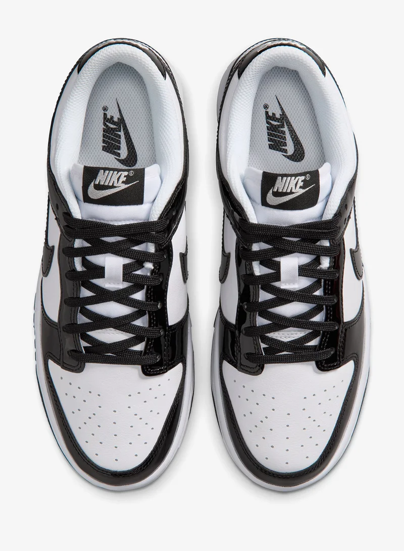 Nike WHITE/BLACK-WHITE-MTLC SILVER Dunk Low Se Street1 for Women | Best Price UAE