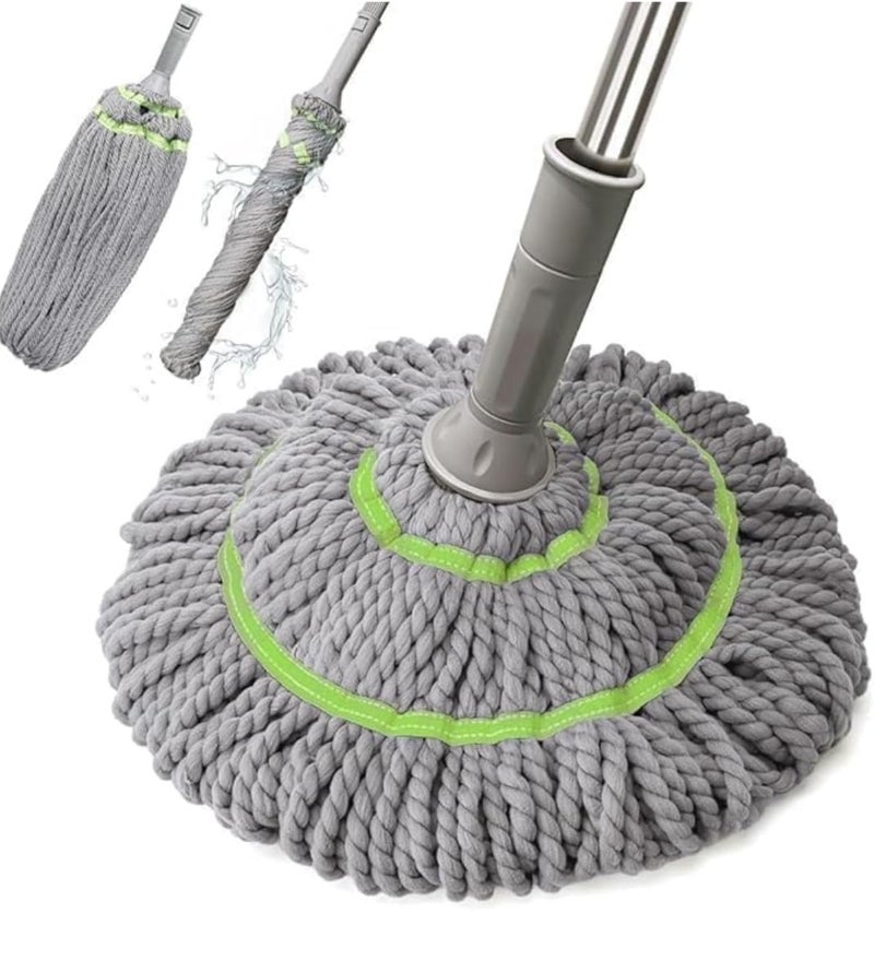 ZEXREL® ponge Mop for Floor Cleaning, Stainless Steel Butterfly mop for Cleaning Floor, Sponge Mop Stick for Bathroom Cleaning - (Sponge Mop Stick)- (1) - Image 2