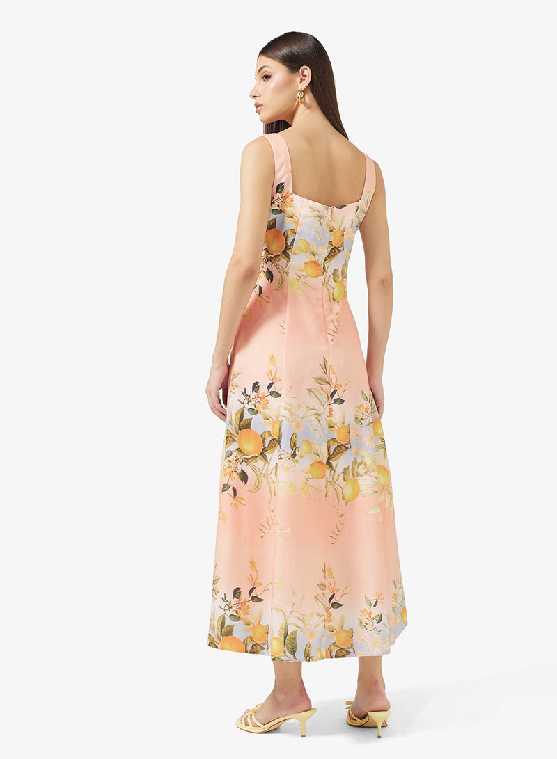 ايلا فستان بطبعة زهور - Image 2