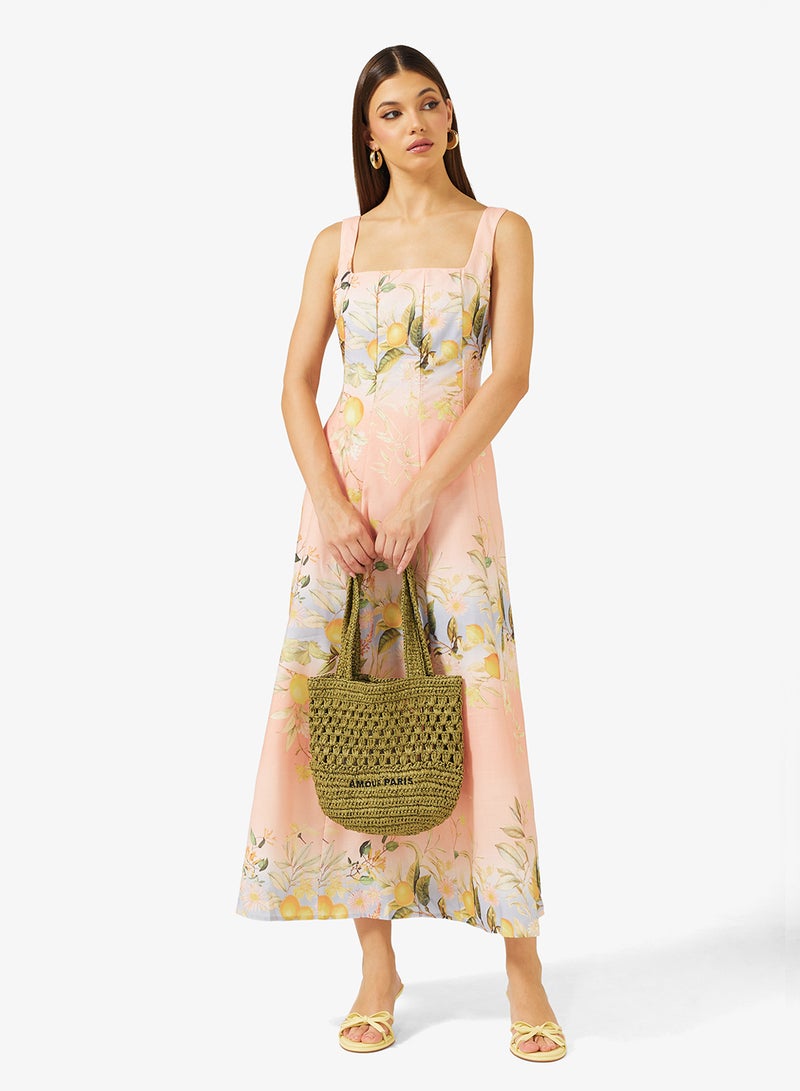 ايلا فستان بطبعة زهور - Image 1