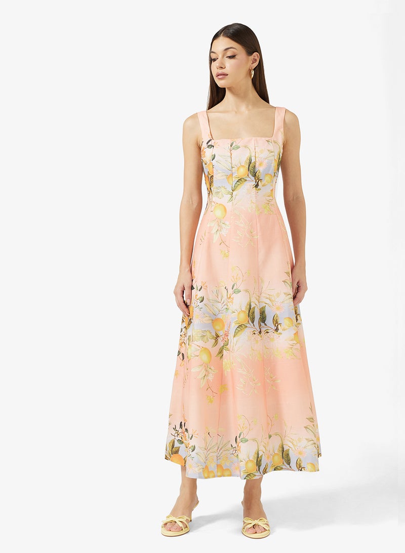 ايلا فستان بطبعة زهور - Image 4