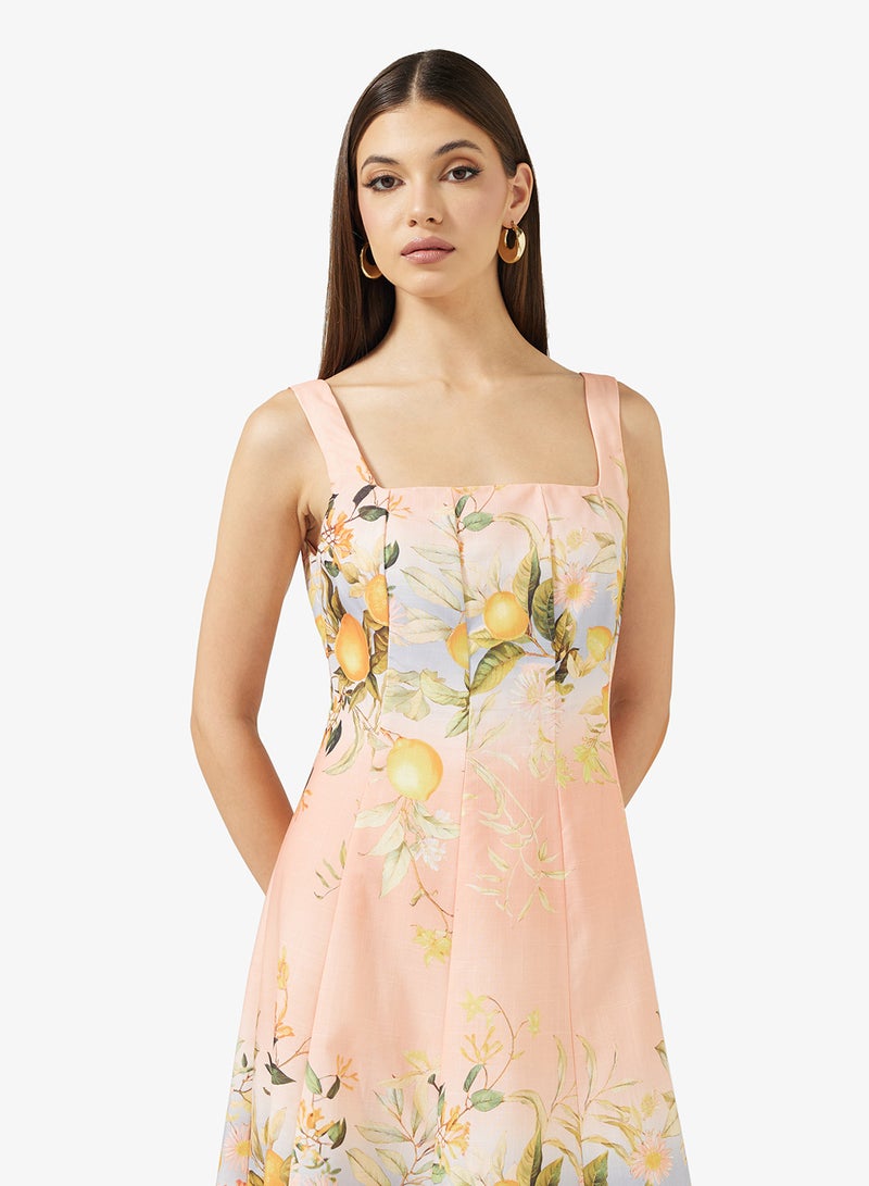 ايلا فستان بطبعة زهور - Image 3